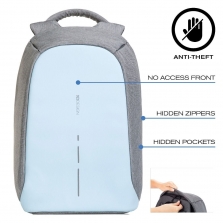 XD Design Bobby Compact kuprinė su apsauga nuo vagių, Pastel Blue