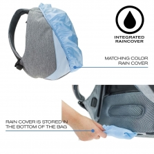 XD Design Bobby Compact kuprinė su apsauga nuo vagių, Pastel Blue