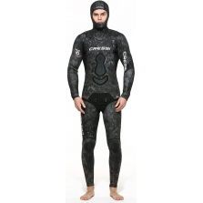 Cressi Apnea 7 mm nardymo kostiumas, Green Grey Camou S/II su defektu