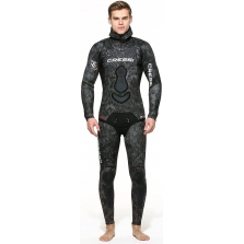 Cressi Apnea 7 mm nardymo kostiumas, Green Grey Camou S/II su defektu