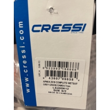 Cressi Apnea 7 mm nardymo kostiumas, Green Grey Camou S/II su defektu