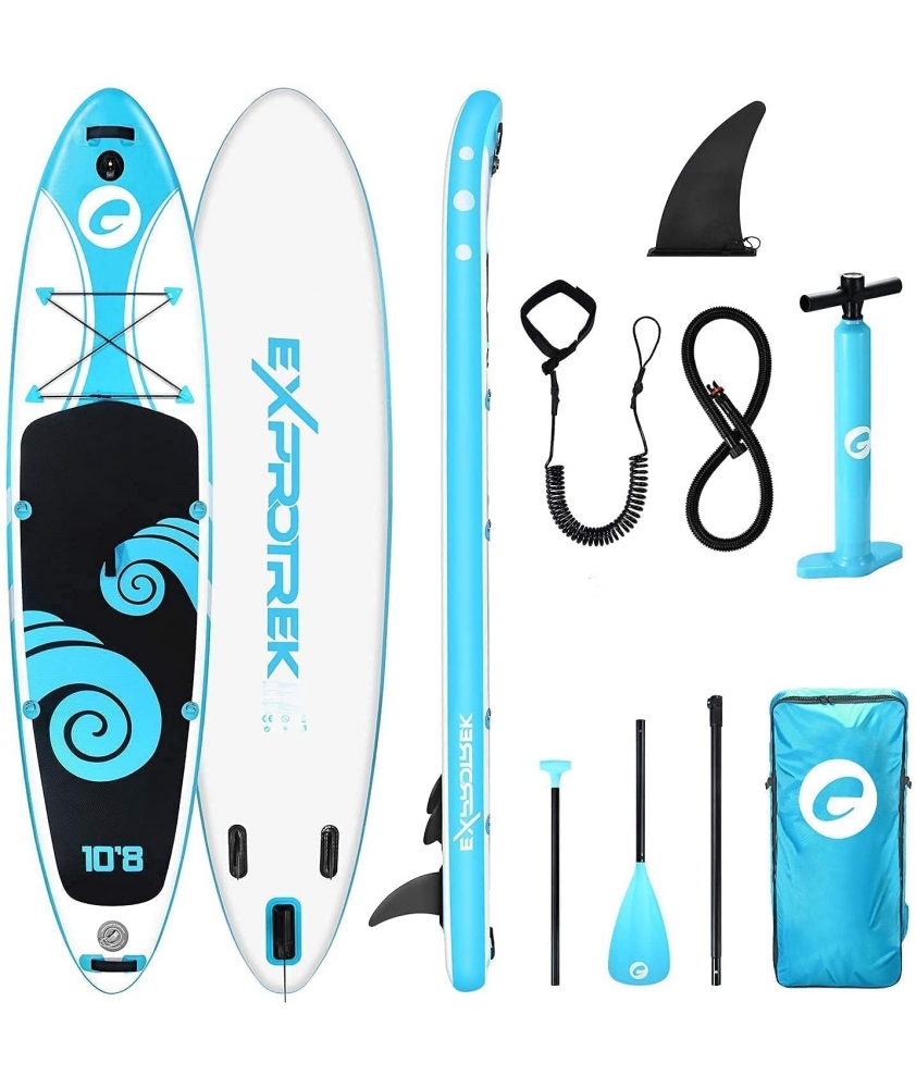 Exprotrek SUP Board 325 irklentė, Blue Black