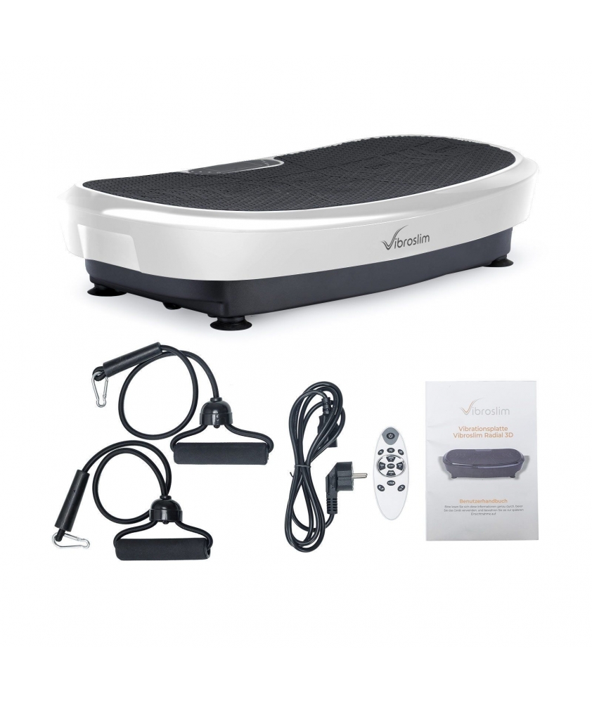 VibroSlim Radial 3D 2.0 vibro treniruoklis, White VibroSlim Radial 3D 2.0 vibro treniruoklis, White