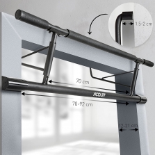 NoQuit Premium Pull Up Bar durų staktos prisitraukimų skersinis