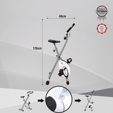 Ultrasport F-Bike dviratis treniruoklis, White surinktas