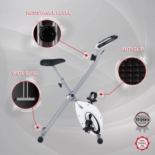 Ultrasport F-Bike dviratis treniruoklis, White surinktas
