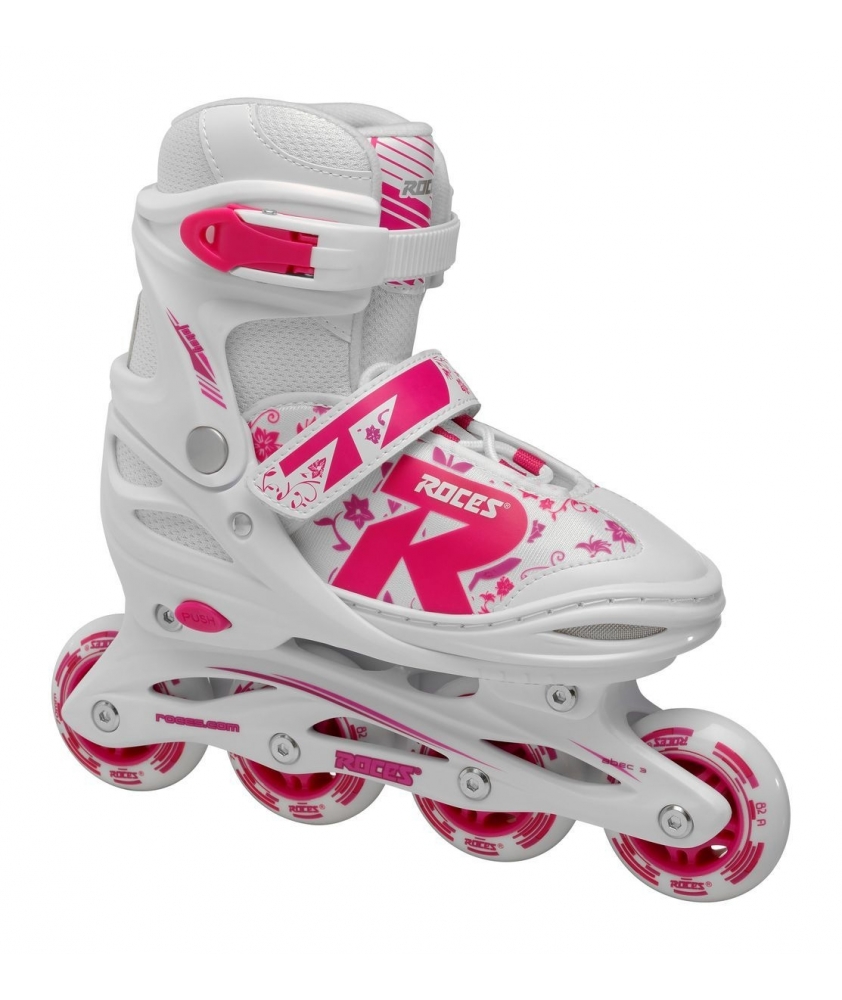 Roces Jokey 2.0 Girl riedučiai, White Pink Violet Eu38-41 mažai naudoti Roces Jokey 2.0 Girl riedučiai, White Pink Violet Eu38-41 mažai naudoti