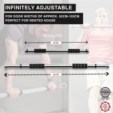 Ultrasport Pull Up durų staktos prisitraukimų skersinis, Silver