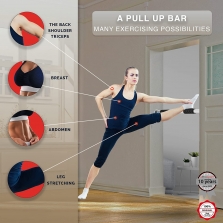 Ultrasport Pull Up durų staktos prisitraukimų skersinis, Silver