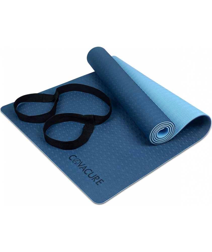 Covacure gimnastikos kilimėlis 183x66x0,6 cm, Blue su defektu