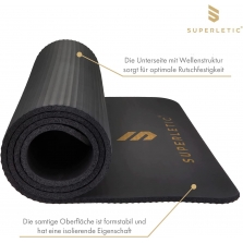 Superletic gimnastikos kilimėlis 180x60x0,8 cm, Black su defektu